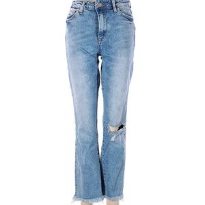 Vervet Mid-Rise Boot Cut Distressed Denim. Size 28